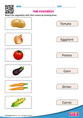 Identify and Match Vegetables