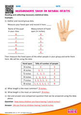 Measurements Taken on Natural Objects