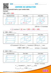 Solve Using Place Value Charts