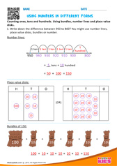 Draw Numbers in Unit Forms