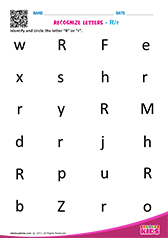 Recognize Letter R