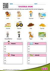 Categorize Nouns