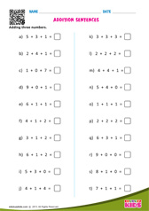 Addition Sentences