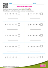 Addition Sentences