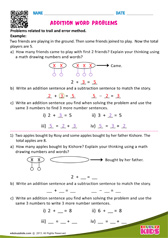 Addition word problems