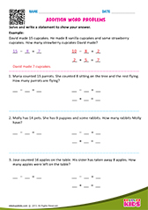 Addition word problems