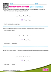 Addition word problems