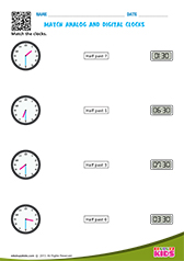 Match Analog and Digital clocks