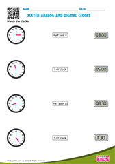 Match Analog and Digital clocks