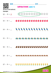 Subtractions Using 9