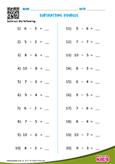 Subtraction Facts - Numbers Up to 10