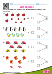 Ways to Make a Number Using Subtractions