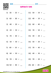 Subtract Tens I