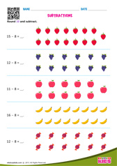 Subtracting 8 - Numbers Upto 20