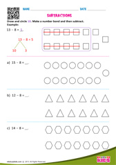 Subtracting 8 - Numbers Upto 20