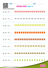 Subtractions Using 9