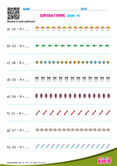 Subtractions Using 9