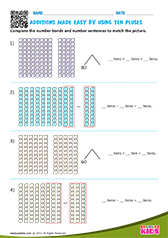 Additions made easy by using ten pluses