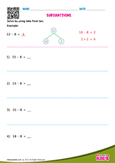 Subtraction Using Take from Ten