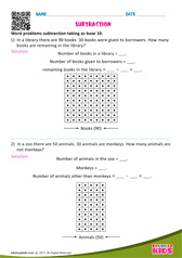 Subtraction Taking As Base 10