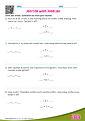 Addition word problems