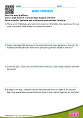 Word Problems Using Tape Diagram