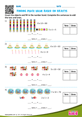 Finding place value based on objects