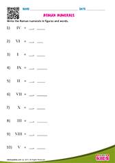 Roman To Numerals Up To 20