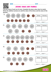 Adding Dimes and Pennies