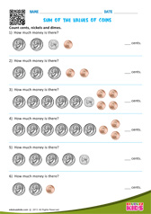 Sum of the values of Coins