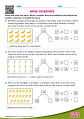 Mixed Operations Numbers Up To 10