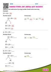 Number Bonds And Arrow Way Methods