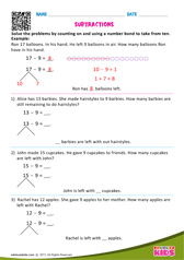 Subtraction Word Problems