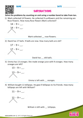 Subtraction Word Problems