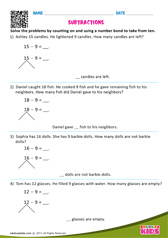 Subtraction Word Problems