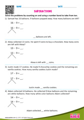 Subtraction Word Problems