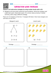 Subtraction Word Problems