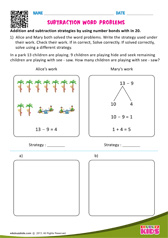 Subtraction Word Problems