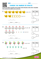 Counting objects by tens and ones