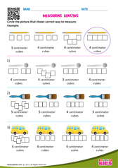 Measuring Lengths - Using Centimeter Cubes