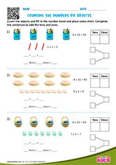 Counting objects by tens and ones