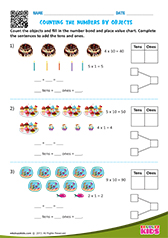 Counting objects by tens and ones