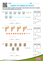 Counting objects by tens and ones