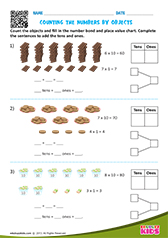 Counting objects by tens and ones