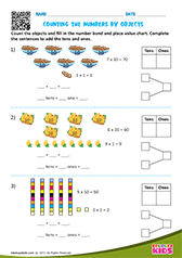 Counting objects by tens and ones