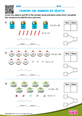 Counting objects by tens and ones