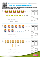 Counting objects by tens and ones