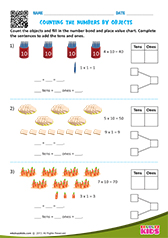 Counting objects by tens and ones