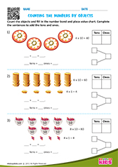 Counting objects by tens and ones