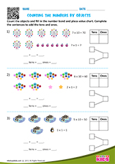 Counting objects by tens and ones